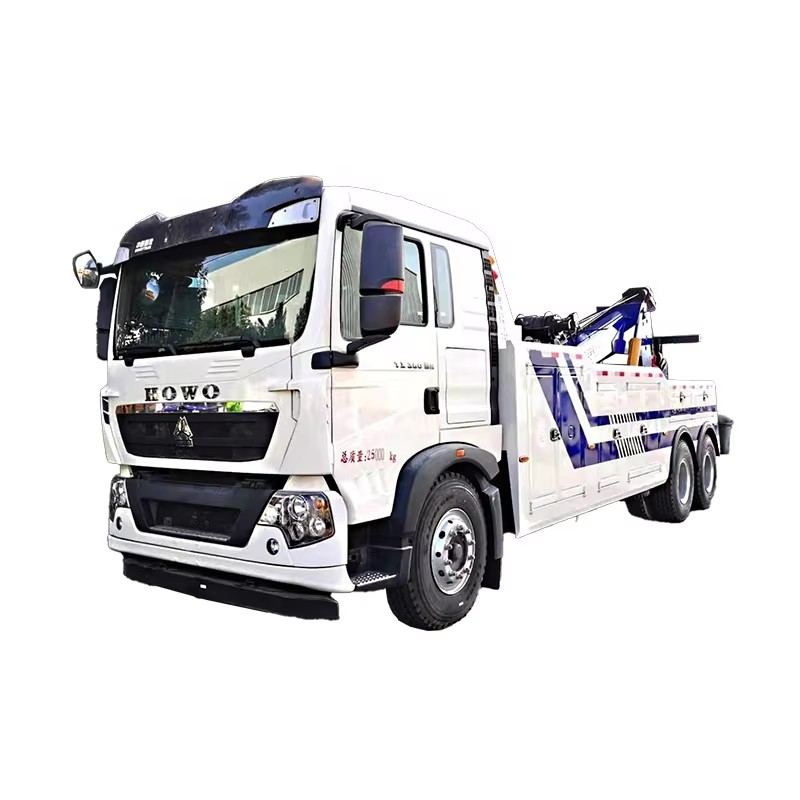 Export Howo 6x4 Rotator Wrecker Towing Truck Emergency Rescue 20Ton 30Ton Hydraulic Towing Truck for