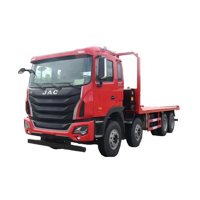 A Multi-functional 8x4 Flatbed Dump Truck and a 20-foot Container Transport Vehicle Are Designed for