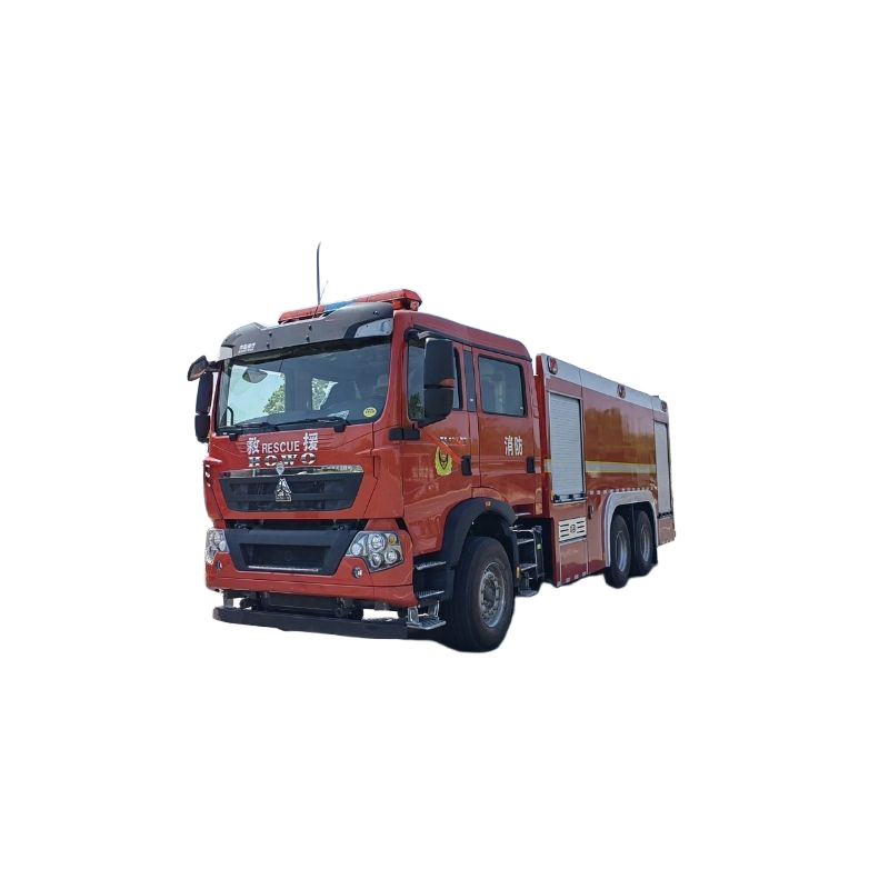 High Horsepower diesel Powered Fire Truck Heavy Duty Truck HOWO 12 Cubic Meter Fire Extinguishing an