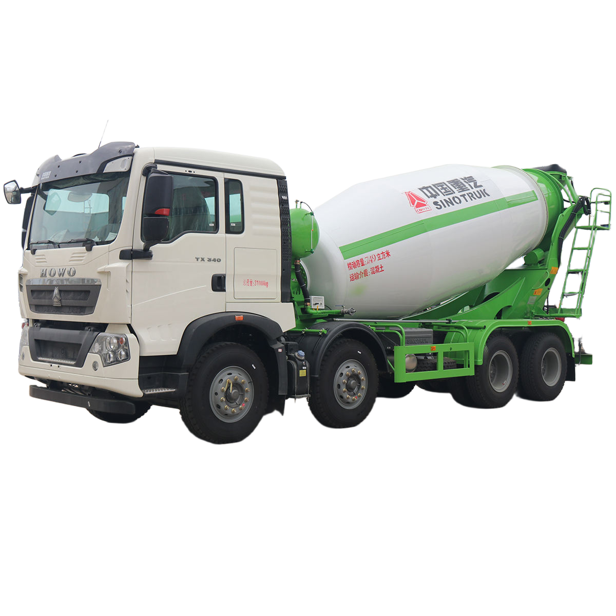 HOWO TX 8x4 12m³ Concrete Mixer Truck Construction Mixer Concrete Mixer Truck for Sale Concrete Mixi
