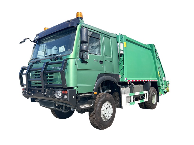 4×4 Drive 20m³ Green 300HP Compression Garbage Truck