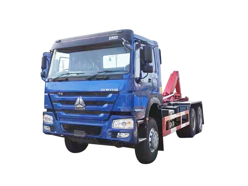 6×4 drive, 371 horsepower hook lift garbage truck