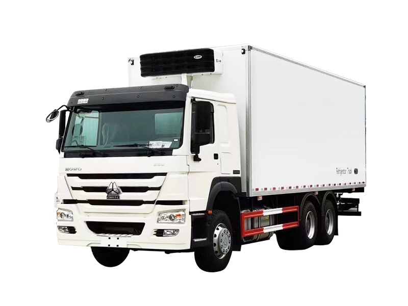 6x4 drive 266 HP refrigerated truck